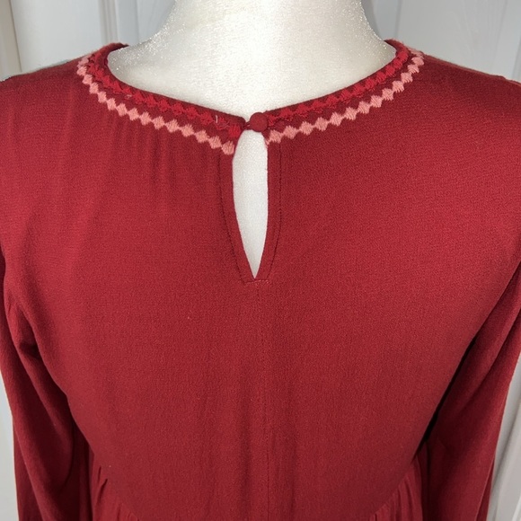 Savanna Jane Floral Embroidered Mini Tunic Babydoll Dress - Picture 7 of 10